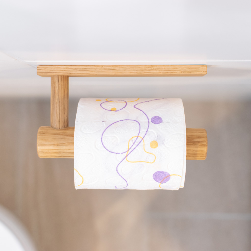Porte-papier Toilette Sur Pied En Bambou - Toute l'offre aménagement